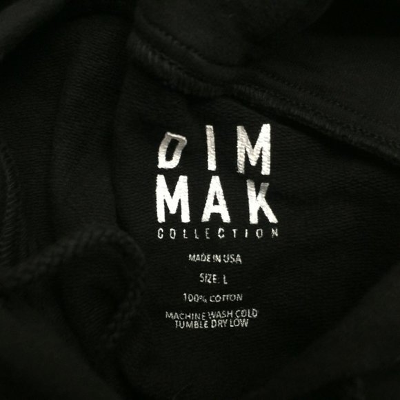 New Dim Mak DMMK Top Secret Black Hoodie Jacket Steve Aoki Large - Picture 4 of 5